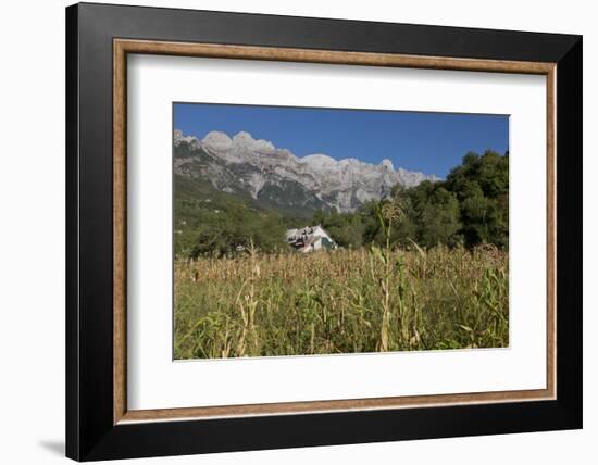 View of the Albanian Alps near Thethi, on the western Balkan peninsula, in northern Albania, Europe-Julio Etchart-Framed Photographic Print