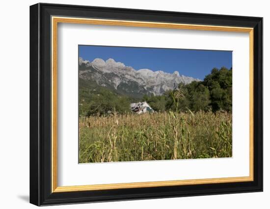 View of the Albanian Alps near Thethi, on the western Balkan peninsula, in northern Albania, Europe-Julio Etchart-Framed Photographic Print