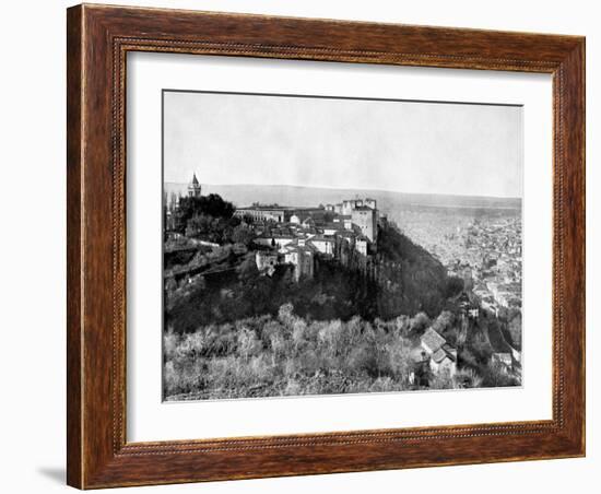 View of the Alhambra, Granada, Spain, 1893-John L Stoddard-Framed Giclee Print