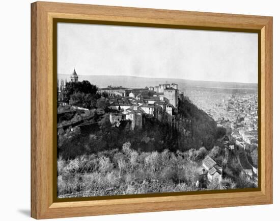 View of the Alhambra, Granada, Spain, 1893-John L Stoddard-Framed Premier Image Canvas