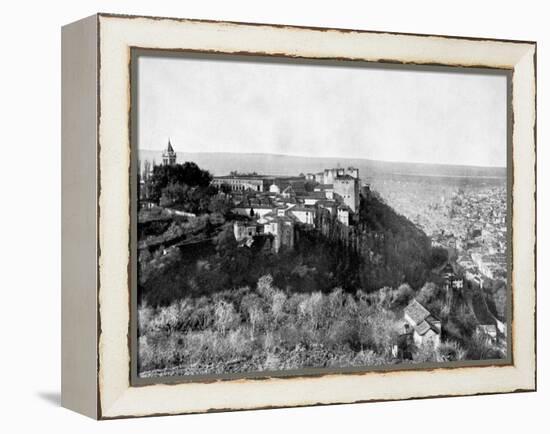View of the Alhambra, Granada, Spain, 1893-John L Stoddard-Framed Premier Image Canvas