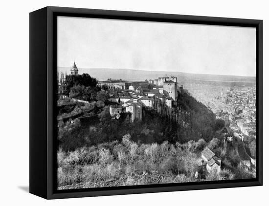 View of the Alhambra, Granada, Spain, 1893-John L Stoddard-Framed Premier Image Canvas