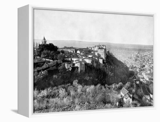 View of the Alhambra, Granada, Spain, 1893-John L Stoddard-Framed Premier Image Canvas