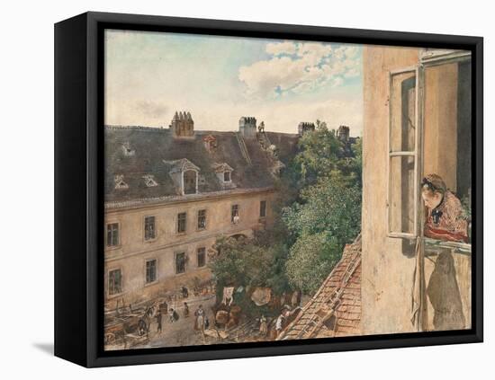 View of the Alservorstadt, 1872-Rudolf von Alt-Framed Premier Image Canvas