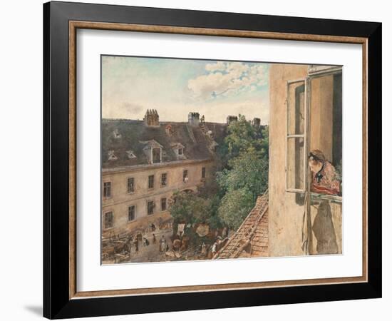 View of the Alservorstadt, 1872-Rudolf von Alt-Framed Giclee Print