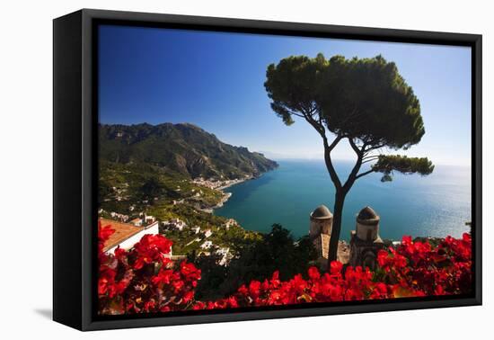 View of the Amalfi Coast from Villa Rufolo in Ravello, Italy-Terry Eggers-Framed Premier Image Canvas