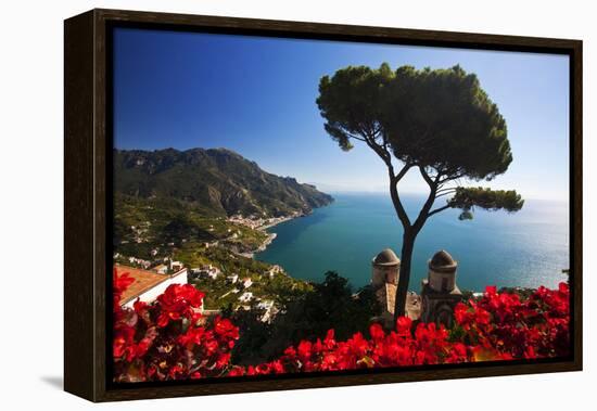 View of the Amalfi Coast from Villa Rufolo in Ravello, Italy-Terry Eggers-Framed Premier Image Canvas