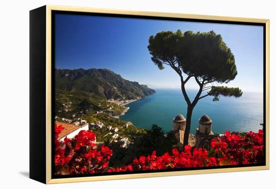 View of the Amalfi Coast from Villa Rufolo in Ravello, Italy-Terry Eggers-Framed Premier Image Canvas