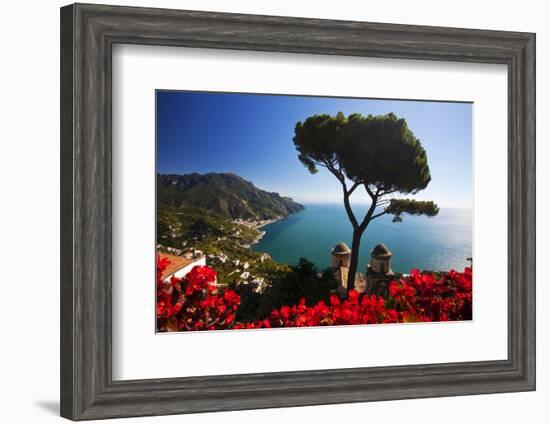 View of the Amalfi Coast from Villa Rufolo in Ravello, Italy-Terry Eggers-Framed Photographic Print