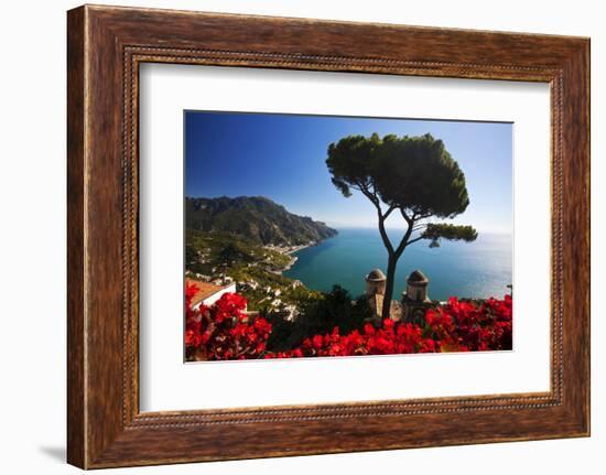 View of the Amalfi Coast from Villa Rufolo in Ravello, Italy-Terry Eggers-Framed Photographic Print