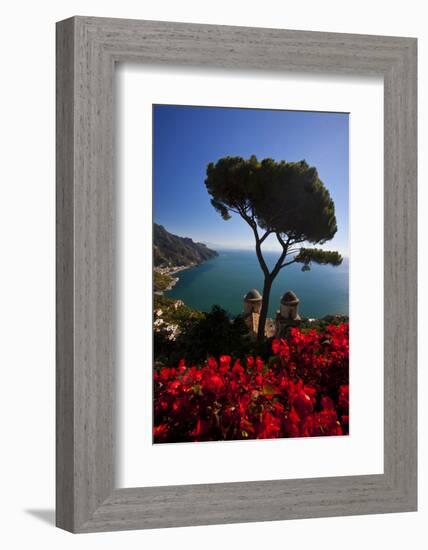 View of the Amalfi Coast from Villa Rufolo in Ravello, Italy-Terry Eggers-Framed Photographic Print