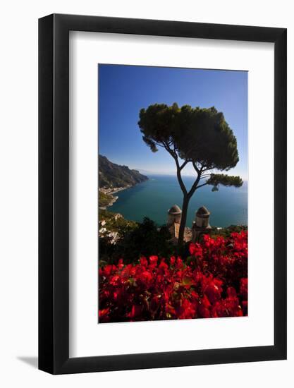 View of the Amalfi Coast from Villa Rufolo in Ravello, Italy-Terry Eggers-Framed Photographic Print