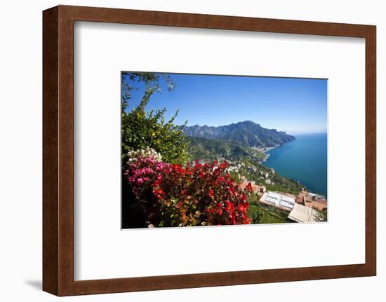 View of the Amalfi Coast from Villa Rufolo in Ravello, Italy-Terry Eggers-Framed Photographic Print