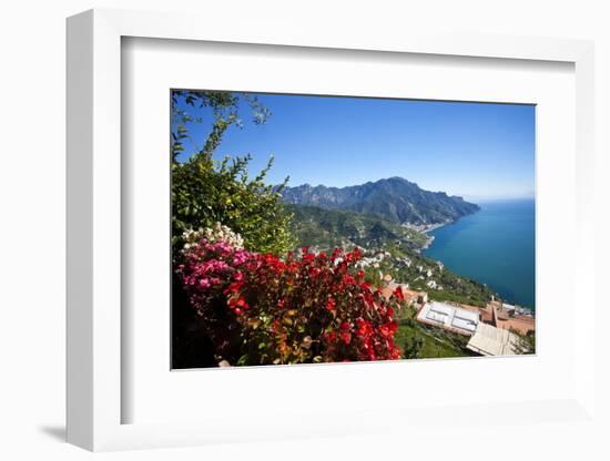 View of the Amalfi Coast from Villa Rufolo in Ravello, Italy-Terry Eggers-Framed Photographic Print