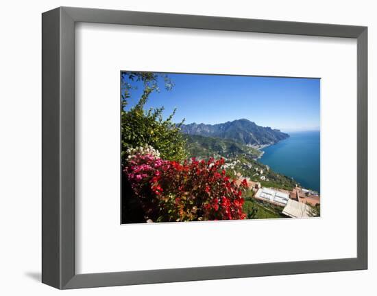 View of the Amalfi Coast from Villa Rufolo in Ravello, Italy-Terry Eggers-Framed Photographic Print