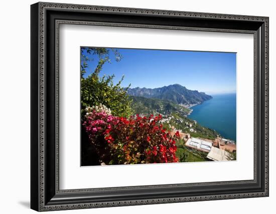 View of the Amalfi Coast from Villa Rufolo in Ravello, Italy-Terry Eggers-Framed Photographic Print