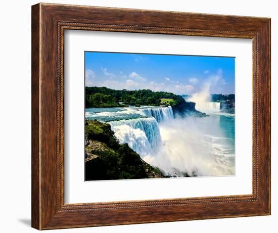 View of the American Falls, Niagara Falls, New York State, USA-null-Framed Photographic Print