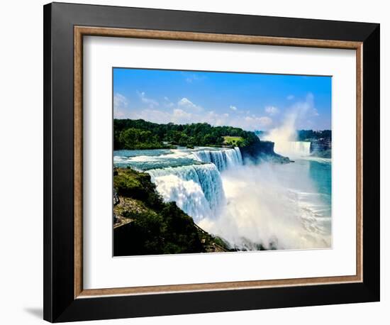 View of the American Falls, Niagara Falls, New York State, USA-null-Framed Photographic Print