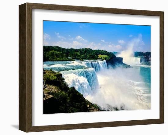 View of the American Falls, Niagara Falls, New York State, USA-null-Framed Photographic Print