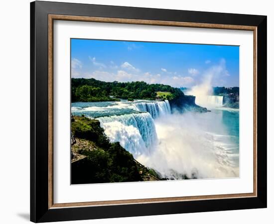 View of the American Falls, Niagara Falls, New York State, USA-null-Framed Photographic Print