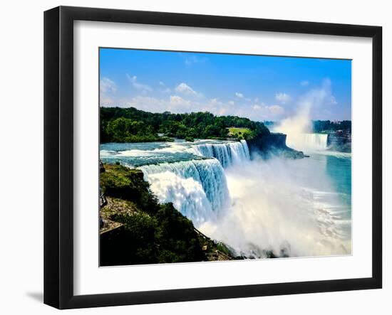 View of the American Falls, Niagara Falls, New York State, USA-null-Framed Photographic Print