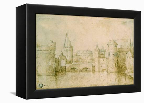 View of the Ancient Fortifications of Amsterdam, Netherlands, 1562-Pieter Bruegel the Elder-Framed Premier Image Canvas