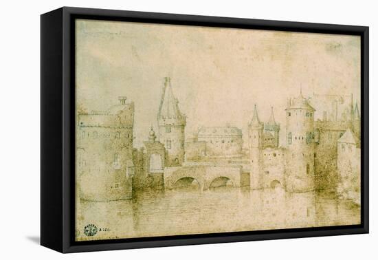 View of the Ancient Fortifications of Amsterdam, Netherlands, 1562-Pieter Bruegel the Elder-Framed Premier Image Canvas