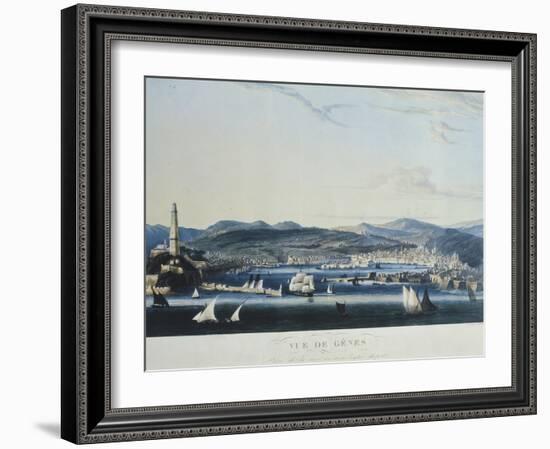 View of the Ancient Port of Genoa from the Sea-Ambroise-Louis Garneray-Framed Giclee Print