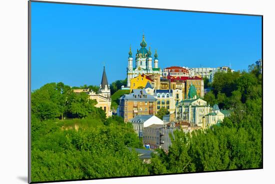 View of the Andrew's Descent in Kiev-connect1-Mounted Photographic Print