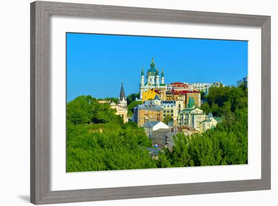 View of the Andrew's Descent in Kiev-connect1-Framed Photographic Print