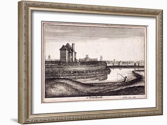 View of the Area around New River Head, Finsbury, London, 1665-Wenceslaus Hollar-Framed Giclee Print