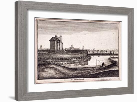 View of the Area around New River Head, Finsbury, London, 1665-Wenceslaus Hollar-Framed Giclee Print