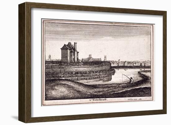 View of the Area around New River Head, Finsbury, London, 1665-Wenceslaus Hollar-Framed Giclee Print