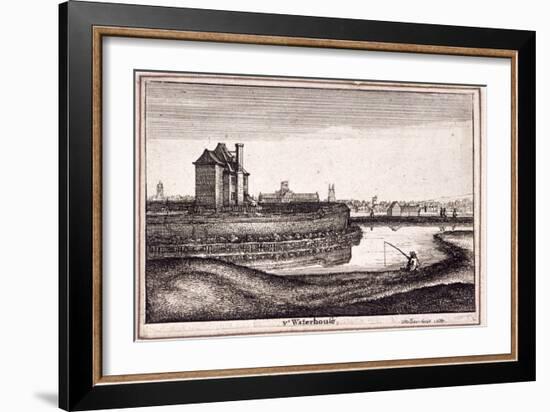 View of the Area around New River Head, Finsbury, London, 1665-Wenceslaus Hollar-Framed Giclee Print