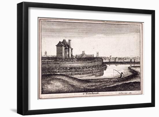 View of the Area around New River Head, Finsbury, London, 1665-Wenceslaus Hollar-Framed Giclee Print