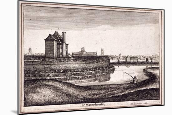View of the Area around New River Head, Finsbury, London, 1665-Wenceslaus Hollar-Mounted Giclee Print