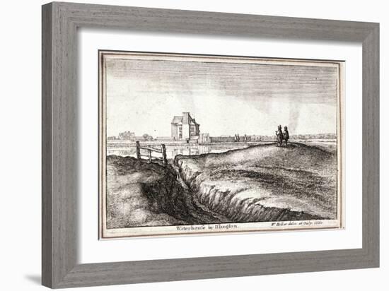 View of the Area around New River Head, Finsbury, London, 1665-Wenceslaus Hollar-Framed Giclee Print