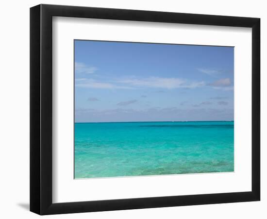 View of the Atlantic Ocean, Loyalist Cays, Abacos, Bahamas-Walter Bibikow-Framed Photographic Print