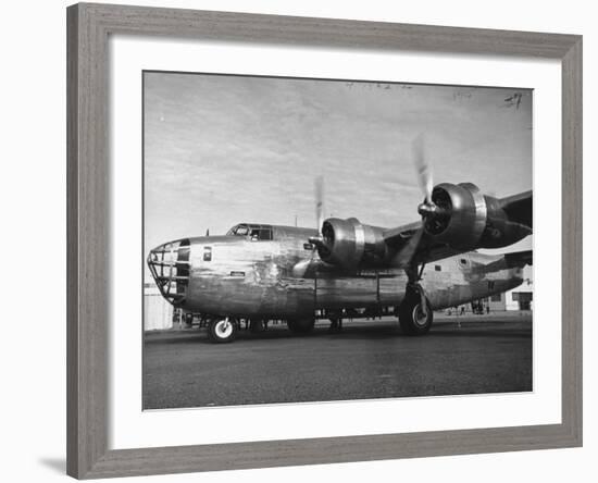 View of the B24 US Army Bomber-Peter Stackpole-Framed Premium Photographic Print
