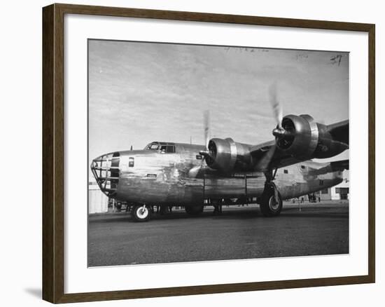 View of the B24 US Army Bomber-Peter Stackpole-Framed Premium Photographic Print