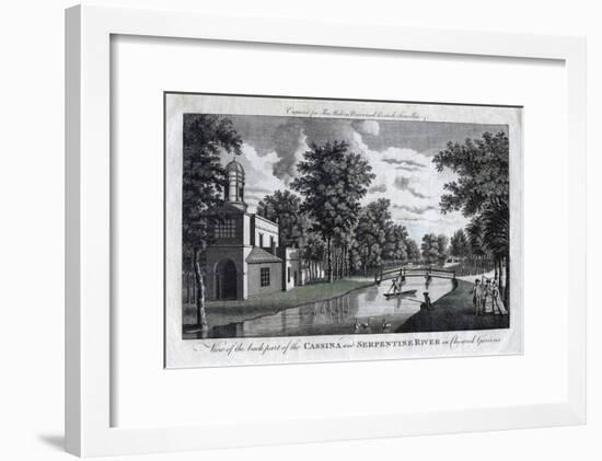 View of the Back Part of the Cassina and Serpentine River in Chiswick Gardens, London-null-Framed Giclee Print