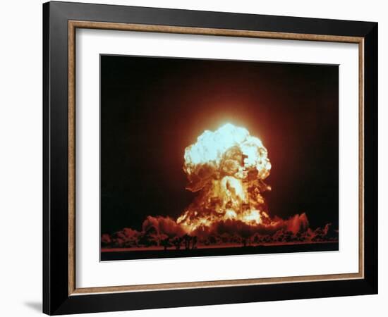 View of the Badger Nuclear Explosion-u.s. Department of Energy-Framed Photographic Print