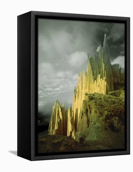 View of the Badlands Above La Paz, Bolivia-Jim Zuckerman-Framed Premier Image Canvas