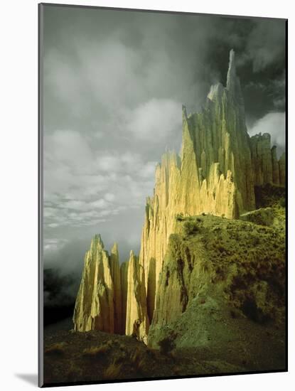 View of the Badlands Above La Paz, Bolivia-Jim Zuckerman-Mounted Photographic Print