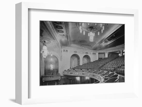 View of the balcony and upper part of the theatre - Regent Theatre, Brighton, Sussex, 1922-null-Framed Photographic Print