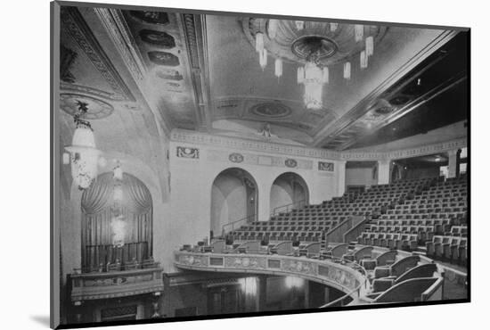 View of the balcony and upper part of the theatre - Regent Theatre, Brighton, Sussex, 1922-null-Mounted Photographic Print