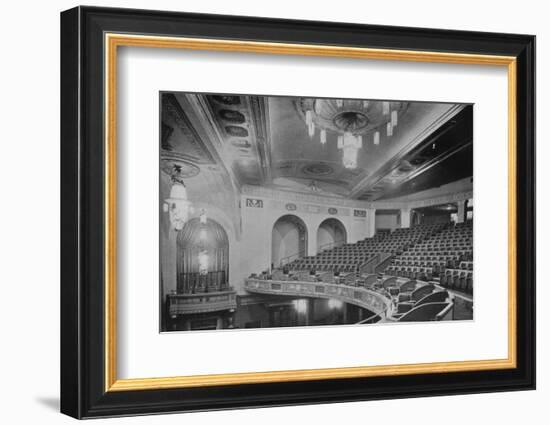 View of the balcony and upper part of the theatre - Regent Theatre, Brighton, Sussex, 1922-null-Framed Photographic Print