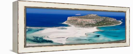 View of the Balos Beach, Gramvousa Peninsula, Crete, Greece-null-Framed Stretched Canvas
