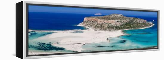 View of the Balos Beach, Gramvousa Peninsula, Crete, Greece-null-Framed Stretched Canvas