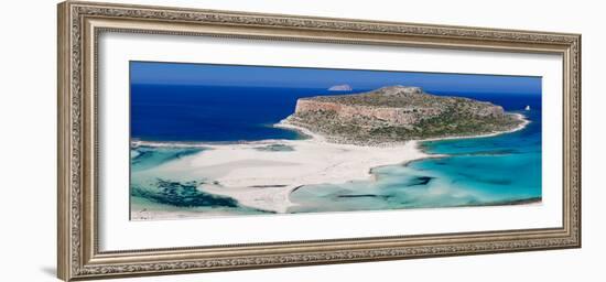 View of the Balos Beach, Gramvousa Peninsula, Crete, Greece-null-Framed Photographic Print